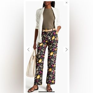 Ba&Sh Este lemon 🍋 and cherry 🍒 print pants size 1 NWT!